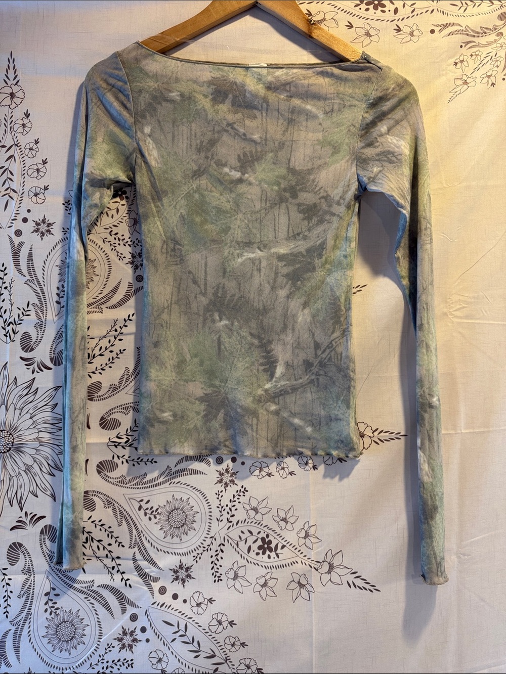 Wild fable - sheer camouflage long sleeve